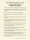 The Twelve Traditions of AA - Laminated